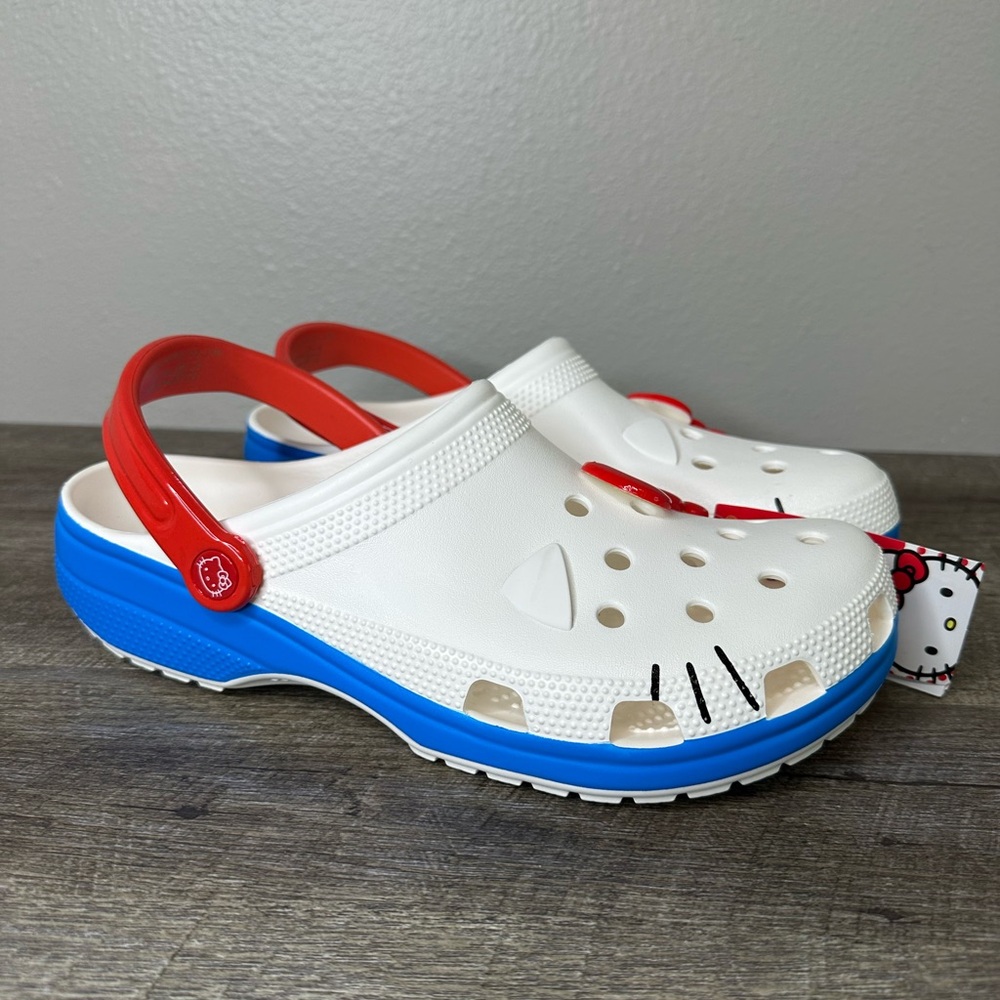 Crocs Hello Kitty Classic Clog - Mens Size 10 Women’s 12 NEW WITH TAGS